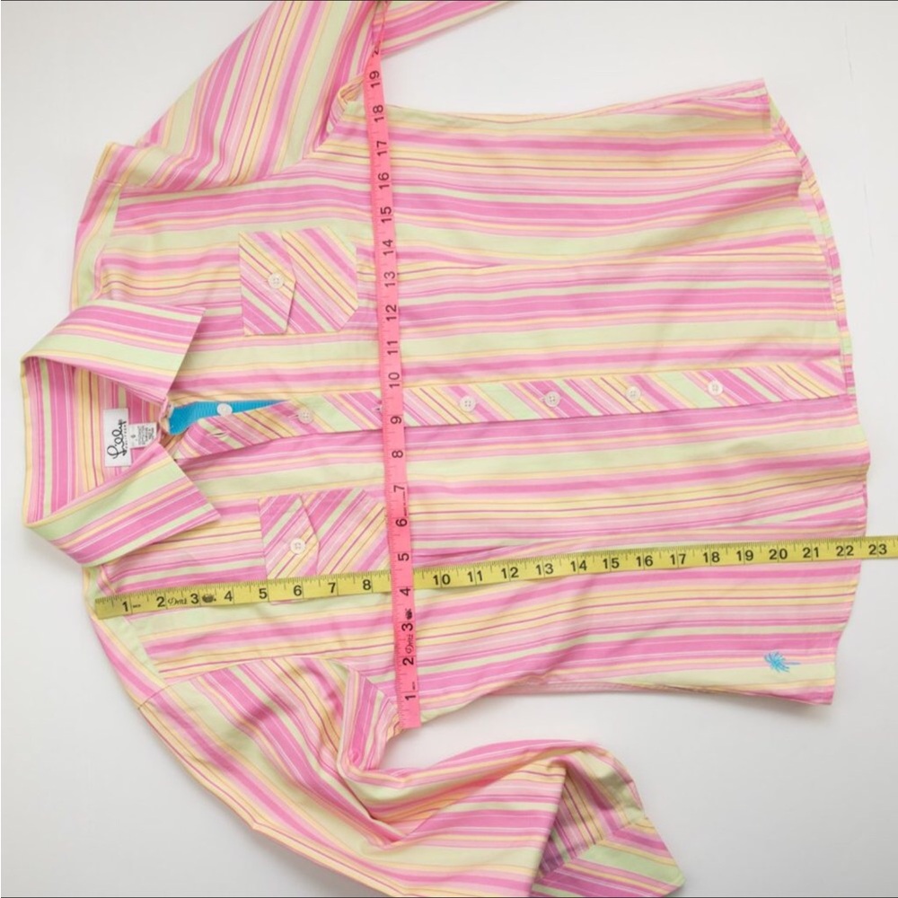 LILY PULITZER WHITE LABEL BLOUSE BEAUTIFUL LILY DETAILS LIKE NEW - Picture 4 of 16